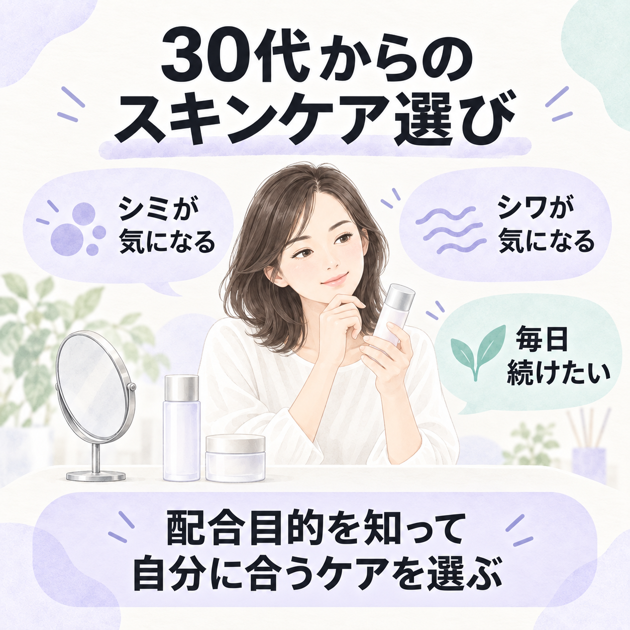 なぜ30代以降の女性に選ばれているの？の図解